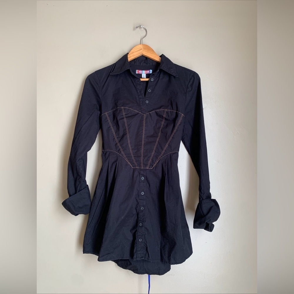 Urban Outfitters Black Button-Up Top